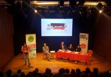 The panellists at Book Week Scotland's event with Nutmeg Magazine at the Storytelling Centre on Edinburgh's High Street