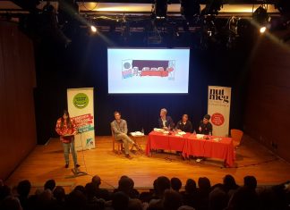 The panellists at Book Week Scotland's event with Nutmeg Magazine at the Storytelling Centre on Edinburgh's High Street