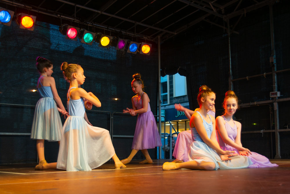 Dancers on stage