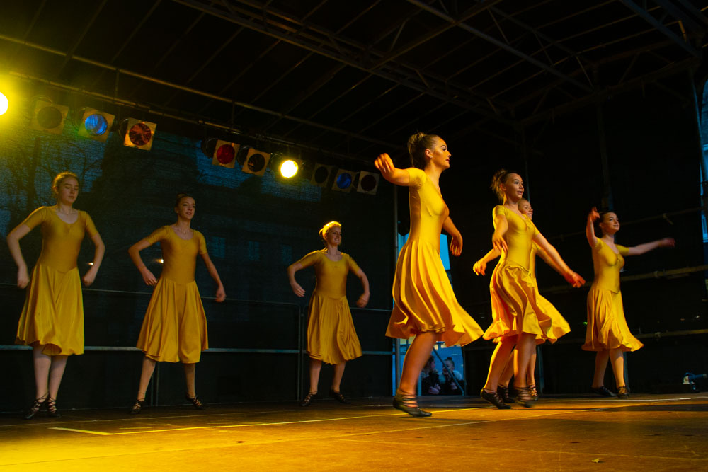 Dancers on stage