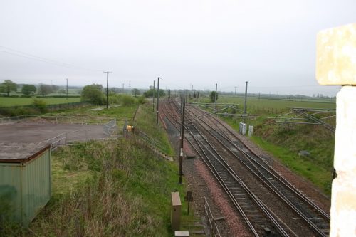 Shot of the railway lines at Quintinshill 