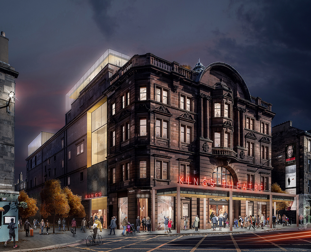 Drawing of what the front of the King's Theatre will look like