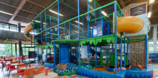 A soft play area set up for children