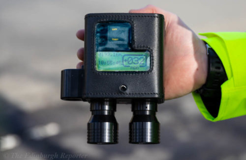 Image of a hand-held speed camera