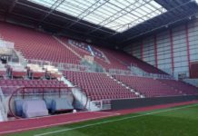 The new stand at Tynecastle Park