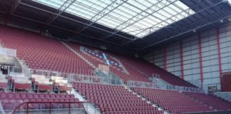 The new stand at Tynecastle Park