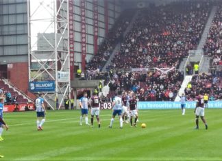 Action from Hearts v Kilmarnock at Tynecastle on Saturday 4th May 2019