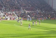 Action from Hearts v Rangers at Tynecastle, Sunday 20th October 2019