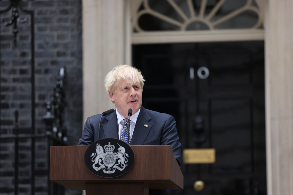 Boris Johnson resignation honours list