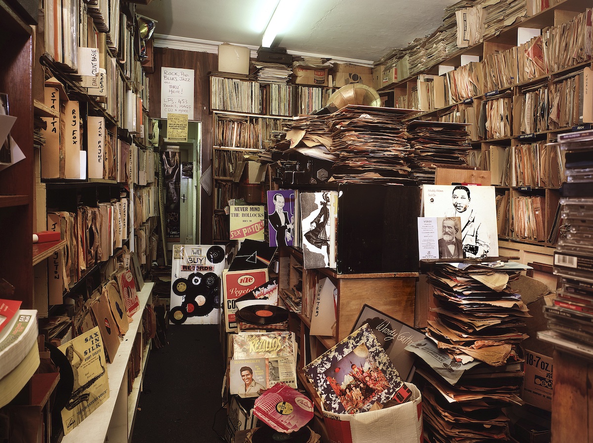 Inside of an old Gramophone shop taken in 2010 in St Stephen Street Edinburgh 