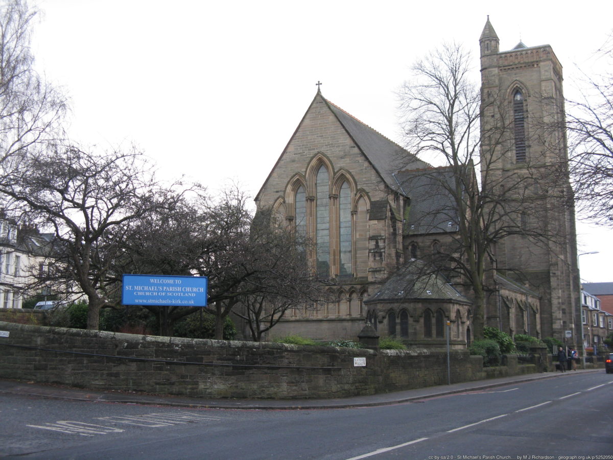 St Michael's church from Slateford road.