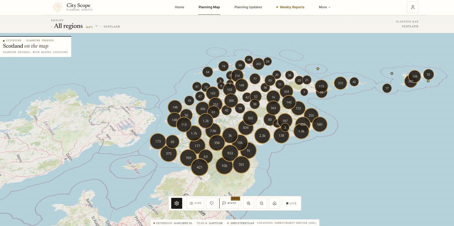 The Edinburgh local mapping Scotland’s planning applications - The ...